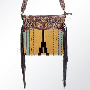 American Darling Cross Body Hand Tooled Saddle Blanket Genuine Leather Western Women Bag Handbag Purse | Crossbody for |Cute